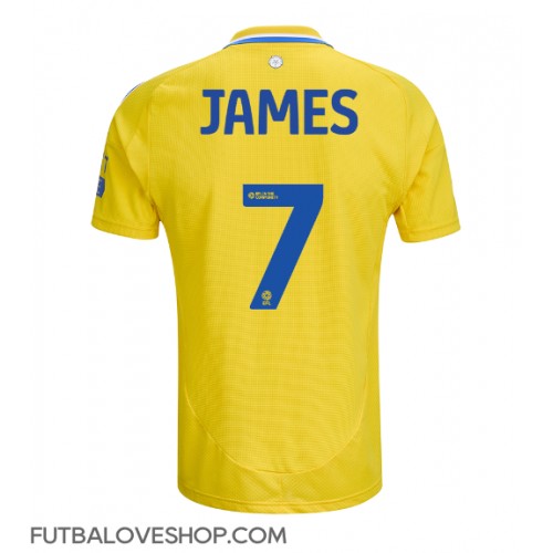 Dres Leeds United Daniel James #7 Preč 2024-25 Krátky Rukáv